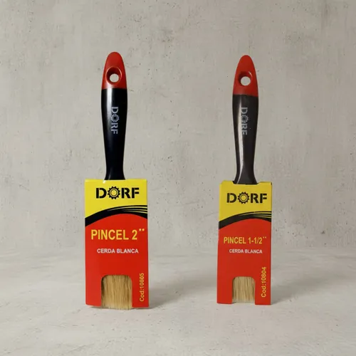Pincel Plano Dorf 2 Y 1.5 Para Pintura Profesional