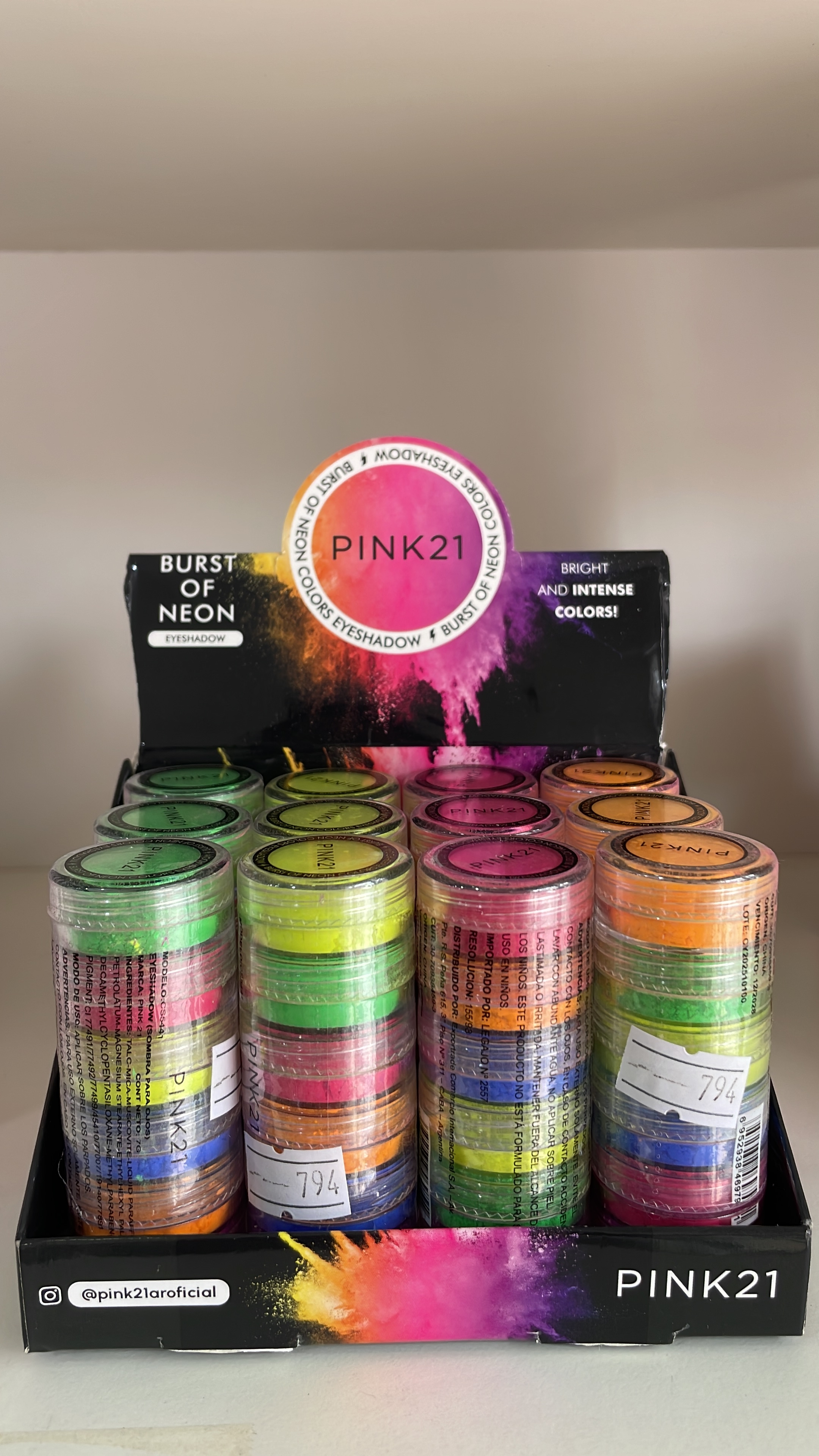 SOMBRAS FLUOR X6
